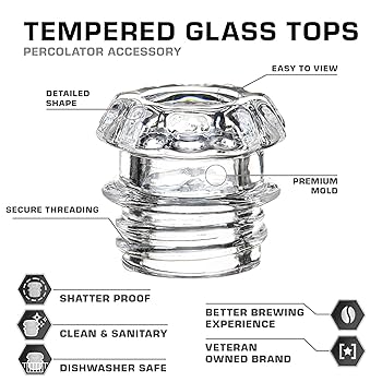 Amazon | COLETTI コーヒーパーコレーター ガラストップ 交換用